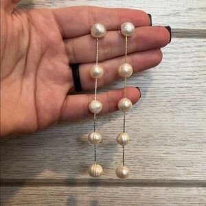 Elegant Pearl Drop Earrings